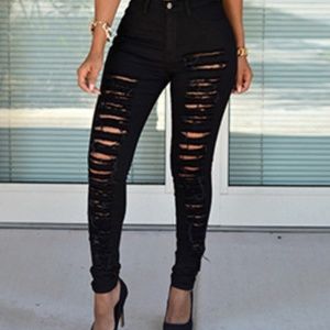 Black Ripped Jeans